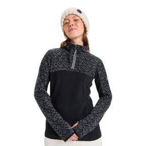 Roxy Women's Sayna Half Zip Fleece True Black Roxygram Tonal / X-Small-True Black Roxygram Tonal / Small-True Black Roxygram Tonal / Medium-True Black Roxygram Tonal / Large-True Black Roxygram Tonal / X-Large #- 53 Degrees North 