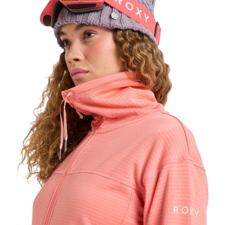 Roxy Women's Vertere Full Zip Fleece Coral Chic / X-Small-Coral Chic / Small-Coral Chic / Medium-Coral Chic / Large #- 53 Degrees North 