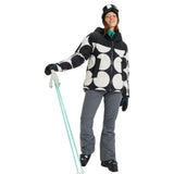 Roxy Women's Alofted Puffy Ski Jacket True Black Big Dots / X-Small-True Black Big Dots / Small-True Black Big Dots / Medium-True Black Big Dots / Large #- 53 Degrees North 