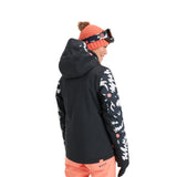 Roxy Women's Free Jet Ski Jacket True Black Big Flower / X-Small-True Black Big Flower / Small-True Black Big Flower / Medium-True Black Big Flower / Large-True Black Big Flower / X-Large #- 53 Degrees North 
