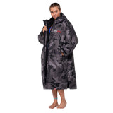 Dryrobe Advance Long Sleeve Changing Robe Black/Grey / X-Small-Black/Grey / Small-Black/Grey / Medium-Black/Grey / Large-Black/Camo Black / Small #- 53 Degrees North 