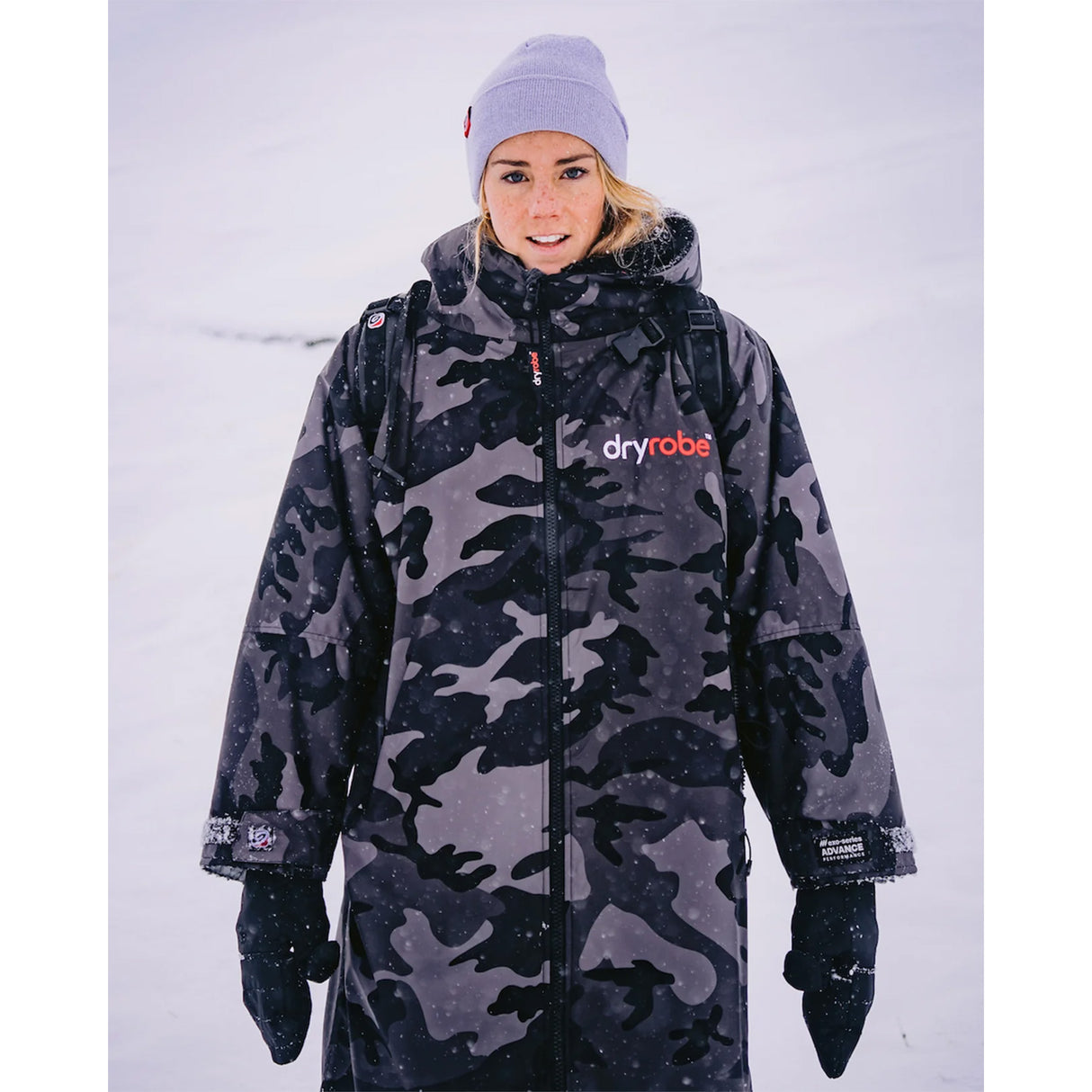 Dryrobe Advance Long Sleeve Changing Robe Black/Grey / X-Small-Black/Grey / Small-Black/Grey / Medium-Black/Grey / Large-Black/Camo Black / Small #- 53 Degrees North 