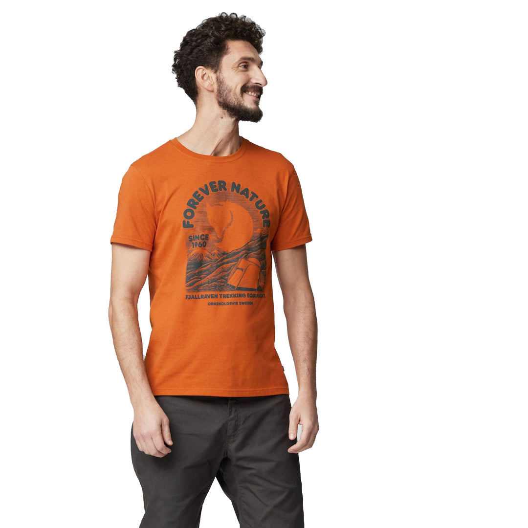 Fjällräven Men's Fjällräven Equipment Short Sleeve Tee Shirt #color_sunset-orange