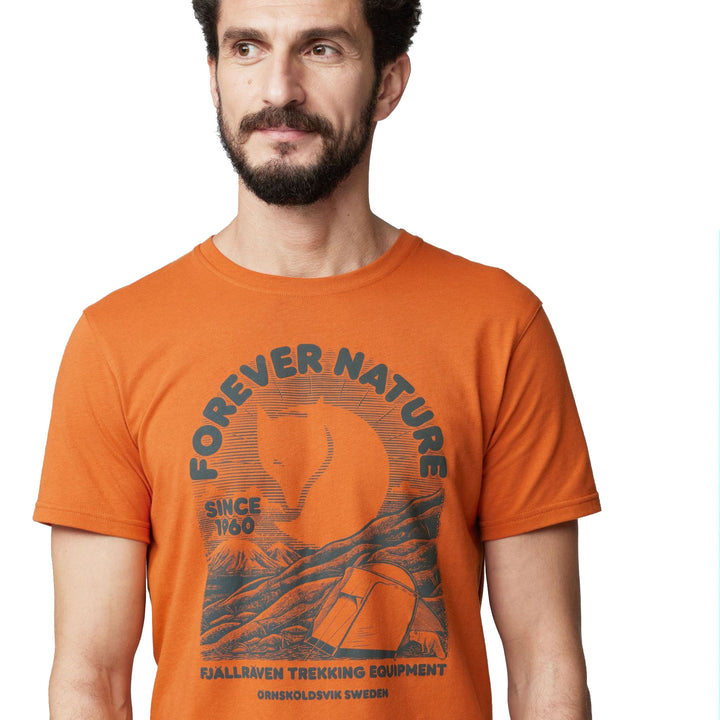 Fjällräven Men's Fjällräven Equipment Short Sleeve Tee Shirt #color_sunset-orange