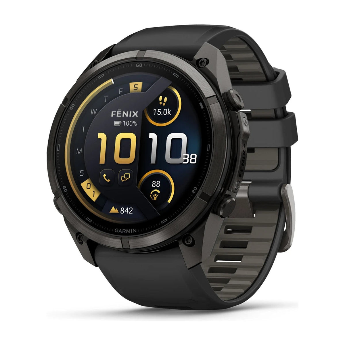 Garmin Fenix 9 Pro InReach 51mm DLC Black/Pebble - 53 Degrees North