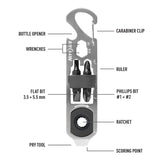 Nite Ize DoohicKey Ratchet Key Tool Stainless Steel #- 53 Degrees North 