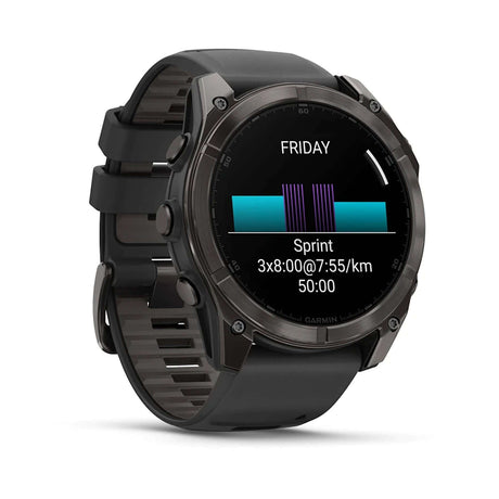 Garmin Fenix 8 51mm Smartwatch Slate Grey/Black-Carbon Grey/Black #- 53 Degrees North 