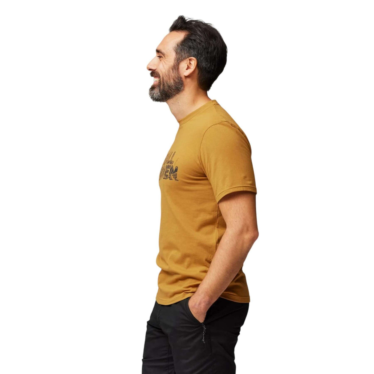 Fjällräven Men's Lush Logo T-Shirt Acorn / Small-Acorn / Medium-Acorn / Large-Acorn / X-Large-UN Blue / Small #- 53 Degrees North 