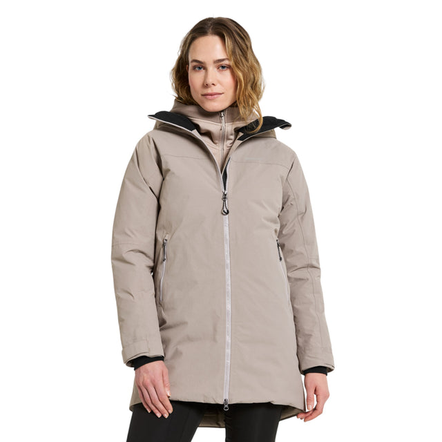 Didriksons Women's Marget Waterproof Insulated Parka Ash Brown / Small-Ash Brown / Medium-Ash Brown / Large-Ash Brown / X-Large-Light Moss / Small #- 53 Degrees North 