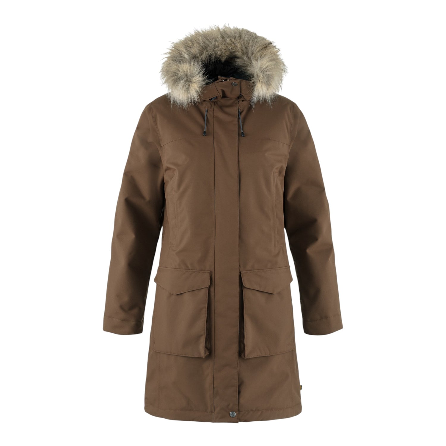 Fjällräven Women's Nuuk Lite Waterproof Parka Dark Oak / X-Small-Dark Oak / Small-Dark Oak / Medium-Dark Oak / Large-Black / X-Small #- 53 Degrees North 