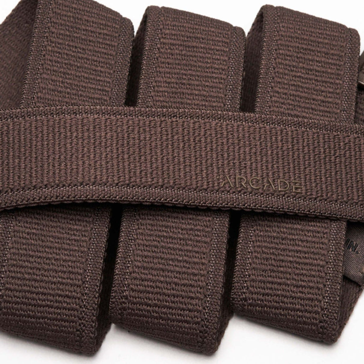 Arcade Atlas Slim Belt Med Brown-Black-Navy-Heather Black-Mint #- 53 Degrees North 