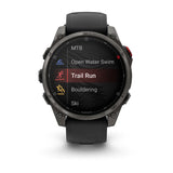 Garmin Fenix 8 Pro 47mm Multisport AMOLED Smartwatch Carbon DLC Titanium with Black/Grey Band-Titanium with Graphite/Black Band #- 53 Degrees North 