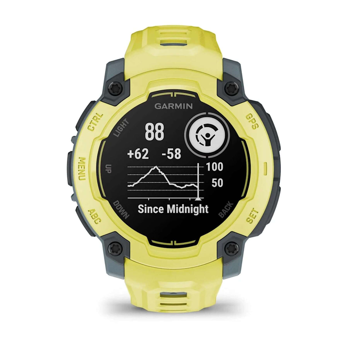Garmin Instinct E - 45mm GPS Smartwatch Black-Electric Lime #- 53 Degrees North 