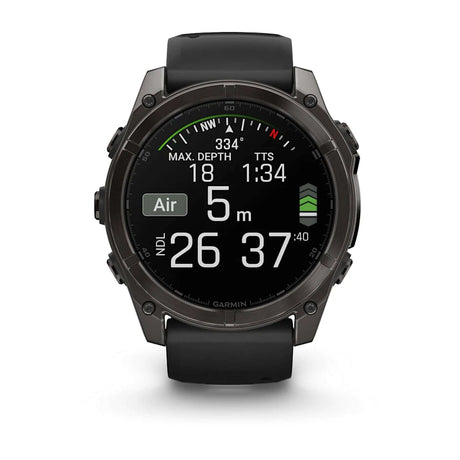 Garmin Fenix 8 51mm Smartwatch Slate Grey/Black-Carbon Grey/Black #- 53 Degrees North 
