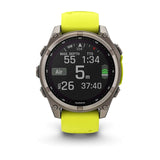 Garmin Fenix 8 47mm Solar Sapphire Smartwatch Amp Yellow #- 53 Degrees North 