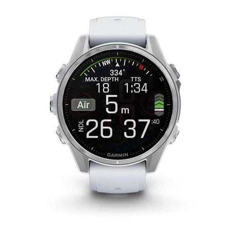 Garmin Fenix 8 - 43mm AMOLED Smartwatch Silver/Whitestone #- 53 Degrees North 