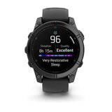 Garmin Fenix E 47mm Multisport GPS Smartwatch Stainless Steel/Black #- 53 Degrees North 