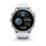 Garmin Fenix 8 - 43mm AMOLED Smartwatch Silver/Whitestone #- 53 Degrees North 