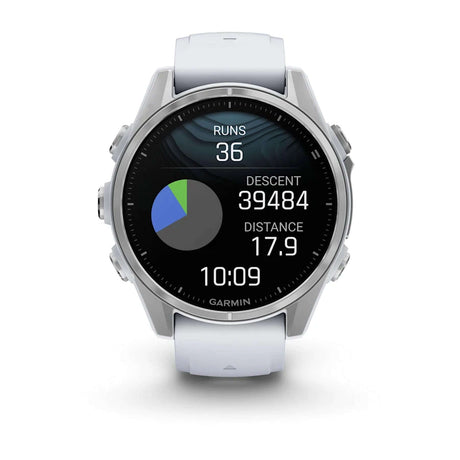 Garmin Fenix 8 - 43mm AMOLED Smartwatch Silver/Whitestone #- 53 Degrees North 