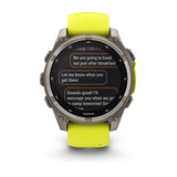 Garmin Fenix 8 47mm Solar Sapphire Smartwatch Amp Yellow #- 53 Degrees North 