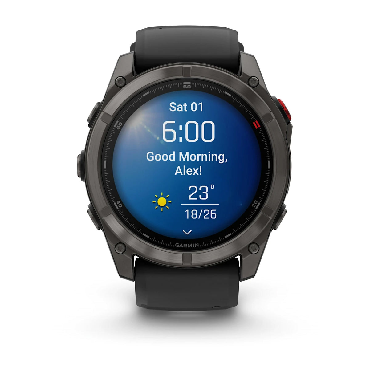 Garmin Fenix 8 Pro 51mm AMOLED Multisport GPS Smartwatch Carbon DLC Titanium w/ Black/Grey Band-Titanium with Graphite/Black Band #- 53 Degrees North 