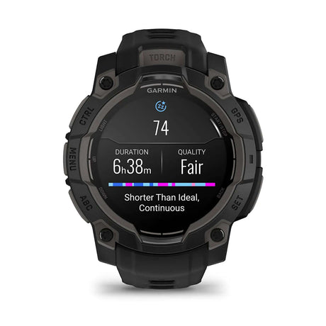Garmin Instinct 3 - 45mm AMOLED Smartwatch Black-Neo Tropic #- 53 Degrees North 