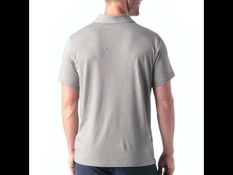 Smartwool Men's Short Sleeve Polo T-Shirt #color_light-grey-heather