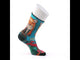 Women's Hike Targeted Cushion Geo Fox Print Crew Socks