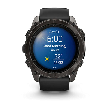 Garmin Fenix 8 51mm Smartwatch Slate Grey/Black-Carbon Grey/Black #- 53 Degrees North 