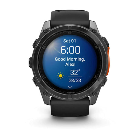 Garmin Fenix 8 51mm Smartwatch Slate Grey/Black-Carbon Grey/Black #- 53 Degrees North 