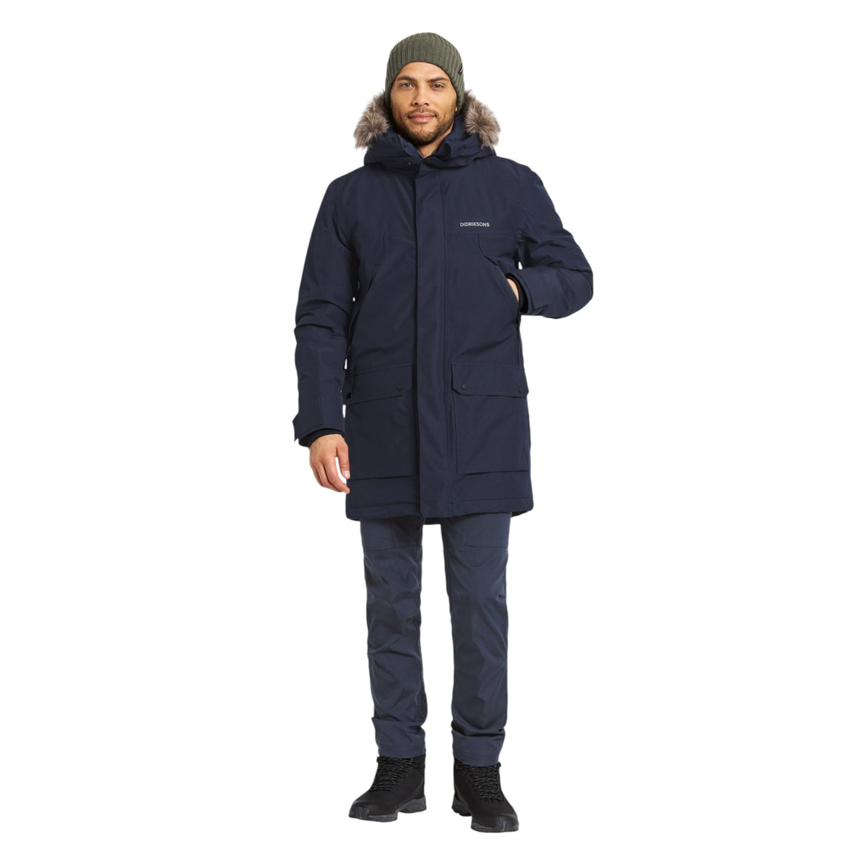 Didriksons Didriksons Men's Rick Parka Dark Night Blue / Small-Dark Night Blue / Medium-Dark Night Blue / Large-Dark Night Blue / X-Large-Dark Night Blue / XX-Large #- 53 Degrees North 