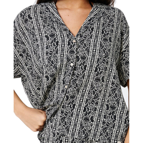 Rip Curl Women's Molokai Short Sleeve Shirt print detail - 53 Degrees North