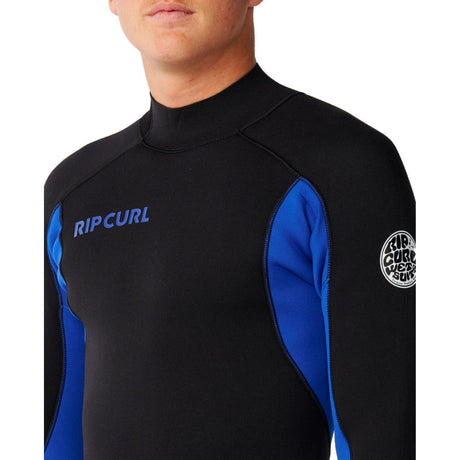 Rip Curl Men's Trad 5/4 Back Zip Wetsuit chest detail - 53 Degrees North
