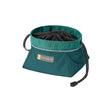 Ruffwear Quencher Cinch Top Packable Dog Bowl Tumalo Teal closed - 53 Degrees North