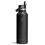 21 oz (621 ml) Standard Mouth with Flex Straw Cap Insulated Bottle