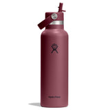21 oz (621 ml) Standard Mouth with Flex Straw Cap Insulated Bottle