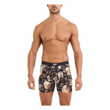 SAXX Men's Multi-Sport Mesh Boxer Briefs Gold Skull/Black - 53 Degrees North