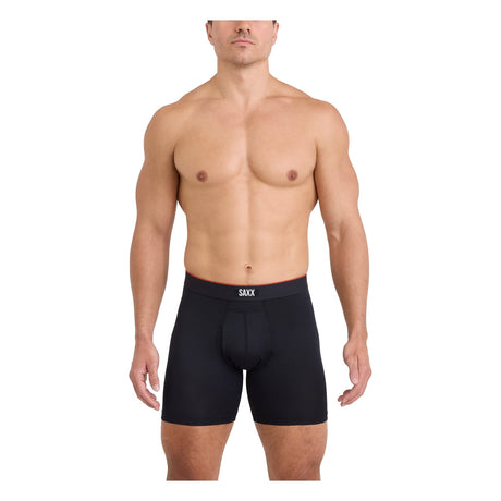 SAXX Men's Multi-Sport Mesh Boxer Briefs Black - 53 Degrees North