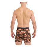 SAXX Men's Vibe Xtra Boxer Briefs Howl/Black on model, back - 53 Degrees North