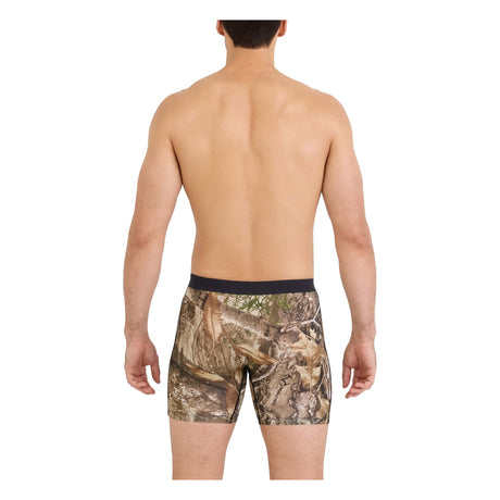 SAXX Men's Vibe Xtra Boxer Briefs Realtree Edge/Multi on model, back - 53 Degrees North