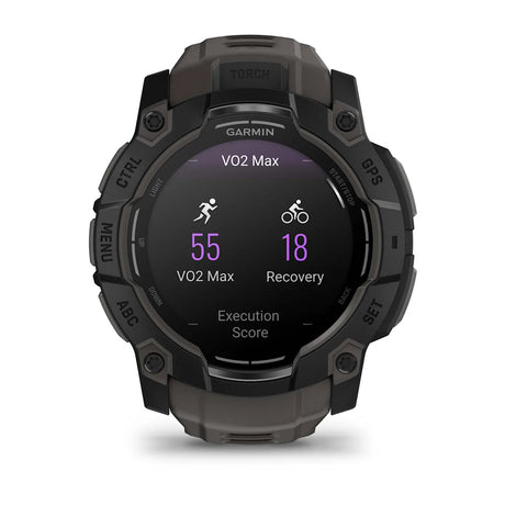 Garmin Instinct 3 - 50mm AMOLED Smartwatch Black-Neo Tropic #- 53 Degrees North 