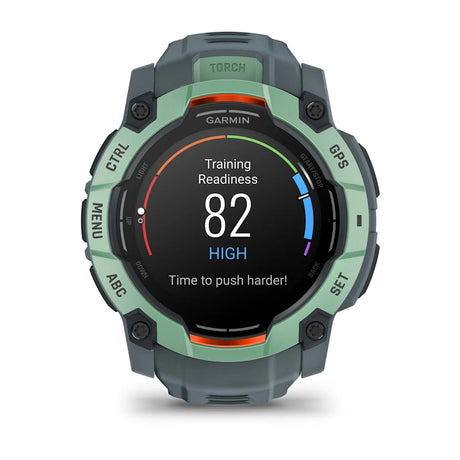Garmin Instinct 3 - 50mm AMOLED Smartwatch Black-Neo Tropic #- 53 Degrees North 