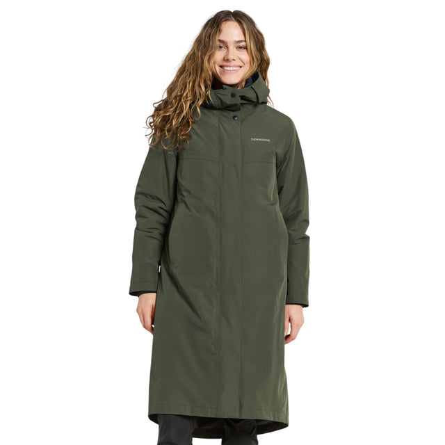 Didriksons Women's Selina Waterproof Insulated Parka Deep Green / X-Small-Deep Green / Small-Deep Green / Medium-Deep Green / Large-Deep Green / X-Large #- 53 Degrees North 