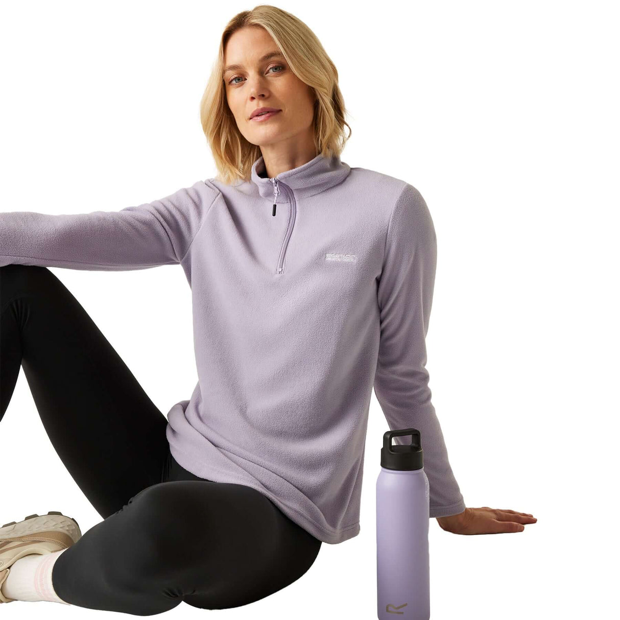 Regatta Women's Sweetheart 1/4 Zip Fleece Pullover Wisteria / X-Small-Wisteria / Small-Wisteria / Medium-Wisteria / Large-Wisteria / X-Large #- 53 Degrees North 