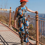 Passenger Women's Thimbleberry Jumpsuit Mountain Foliage Blue / X-Small-Mountain Foliage Blue / Small-Mountain Foliage Blue / Medium-Mountain Foliage Blue / Large-Mountain Foliage Blue / X-Large #- 53 Degrees North 