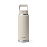 YETI Rambler 26 oz (769 ml) Bottle with Straw Cap in Cape Taupe