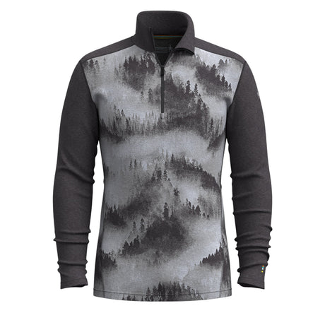 Smartwool Men's Classic Thermal Merino Base Layer 1/4 Zip Shirt Charcoal Foggy Pines / Small-Charcoal Foggy Pines / Medium-Charcoal Foggy Pines / Large-Charcoal Foggy Pines / X-Large-Charcoal Heather / Small #- 53 Degrees North 