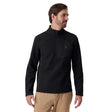 Spyder Men's Bandit Half Zip Jacket Black, on model, front - 53 Degrees North