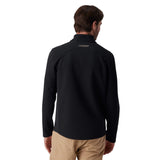 Spyder Men's Bandit Half Zip Jacket Black, on model, back - 53 Degrees North