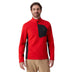 Spyder Men's Bandit Half Zip Jacket Spyder Red, on model, front - 53 Degrees North